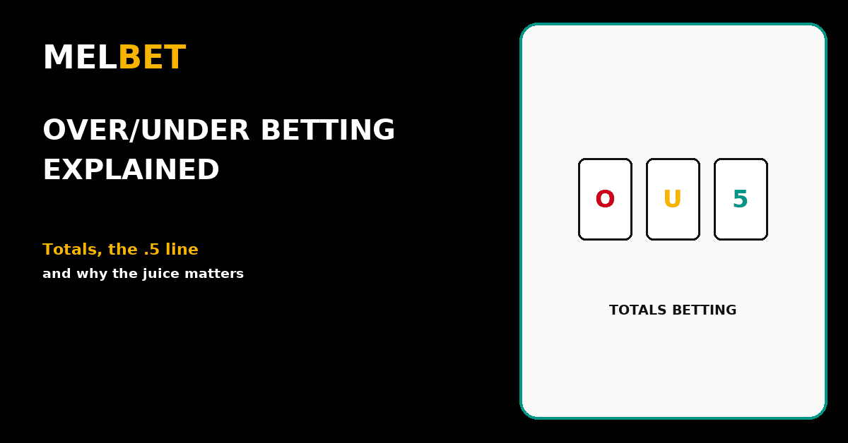 Over/under totals betting explained on Melbet
