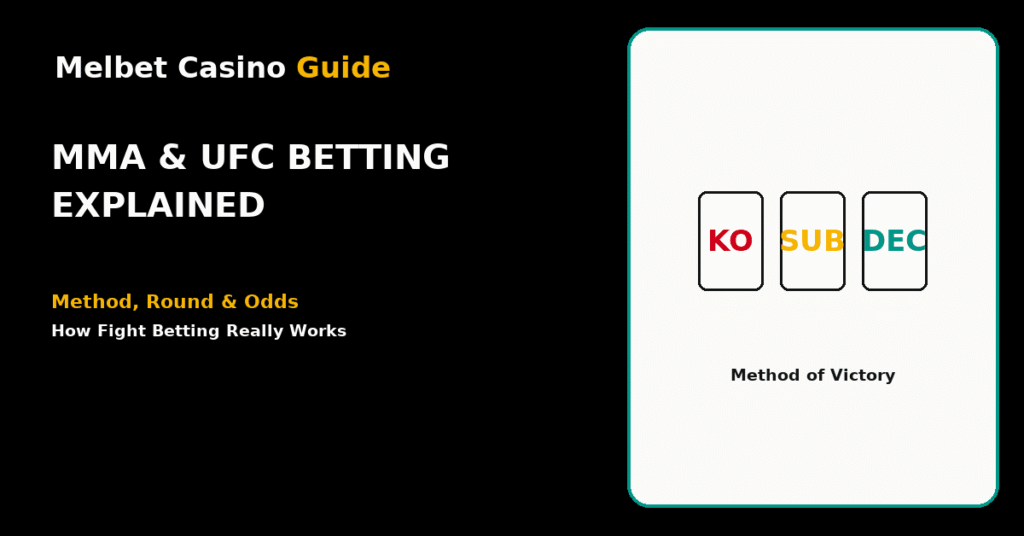 MMA and UFC betting explained on Melbet Casino