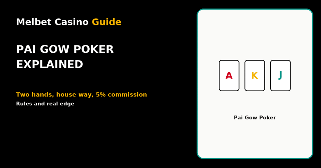 Pai Gow Poker explained: Melbet Casino Guide featured graphic