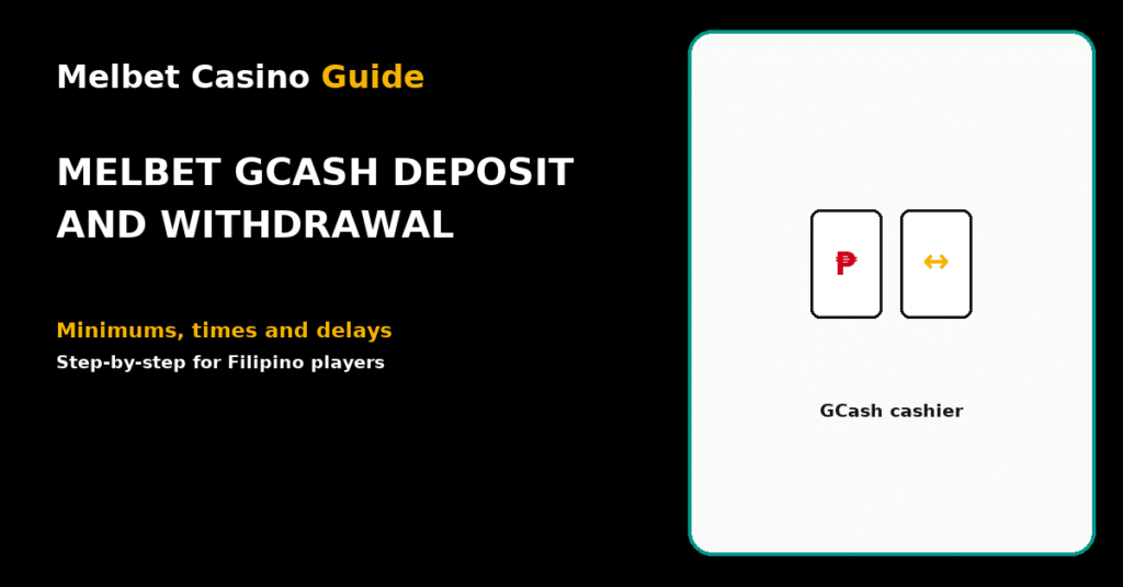 Melbet GCash deposit and withdrawal featured graphic
